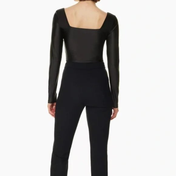 Aritzia Babaton Satinette Squareneck Longsleeve Bodysuit NEW UNWORN - Picture 5 of 5